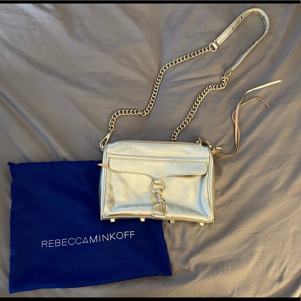 Rebecca Minkoff Gold Mini M.A.C. Crossbody